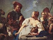 PIAZZETTA, Giovanni Battista Rebecca am Brunnen oil painting on canvas